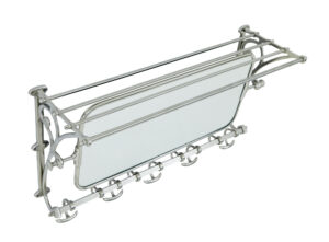 Early 20th Century Chromed Bathroom Vanity Mirror — thumbnail 4