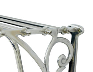 Early 20th Century Chromed Bathroom Vanity Mirror — thumbnail 3
