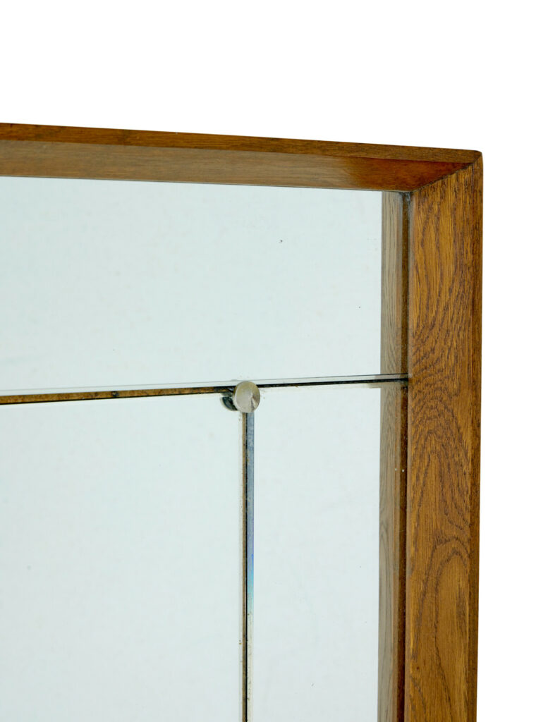Mid Century Scandinavian Deep Framed Harlequin Mirror — image 4