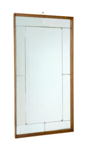 Mid Century Scandinavian Deep Framed Harlequin Mirror — thumbnail 2