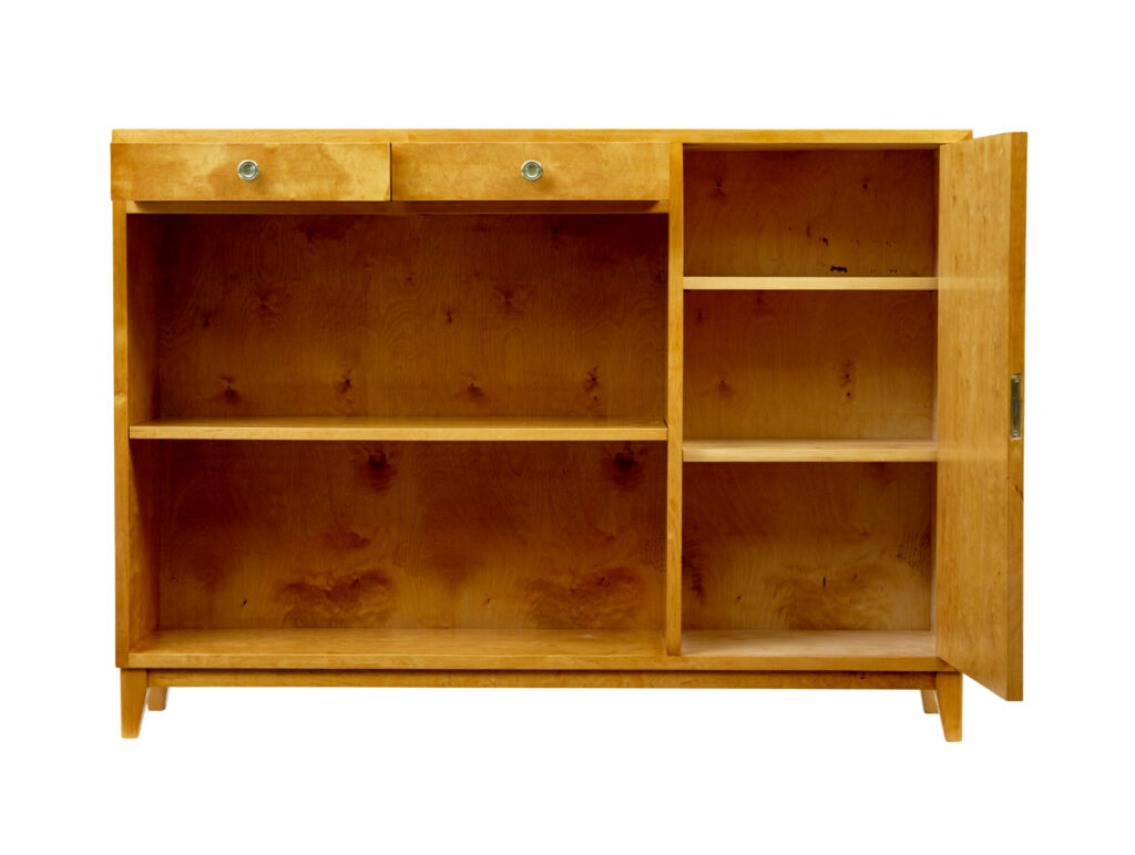 Scandinavian Birch Low Open Bookcase by Smf Bodafors — image 6