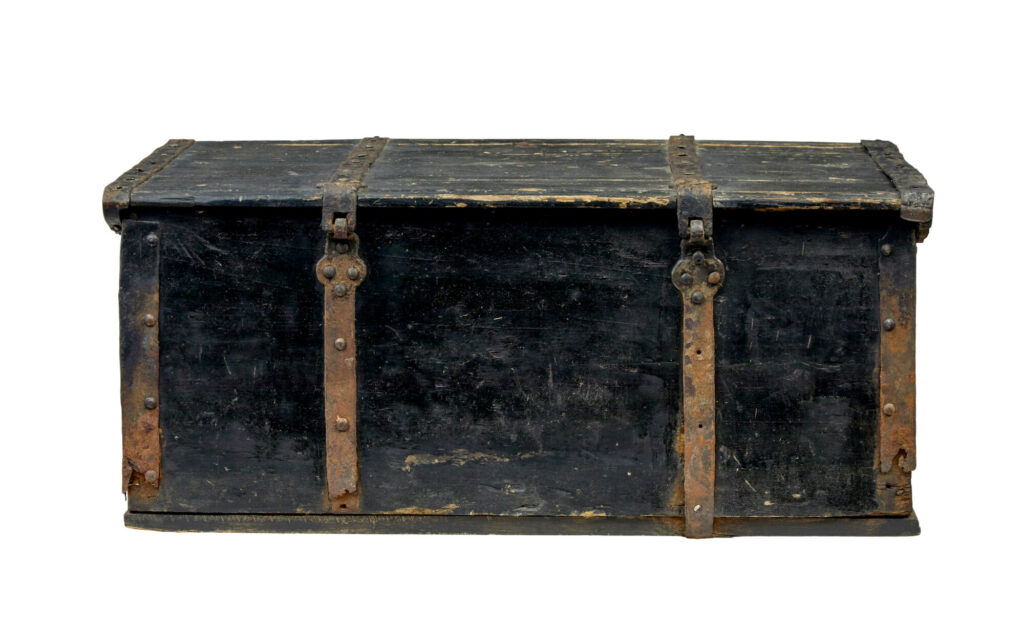Scandinavian Mid 19th Century Painted Pine Chest — image 6