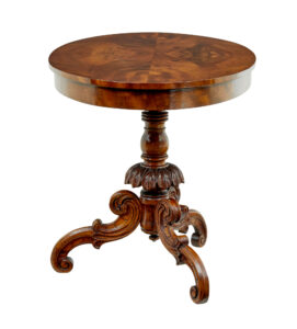 19th Century Oval Hand Carved Side Table — thumbnail 7