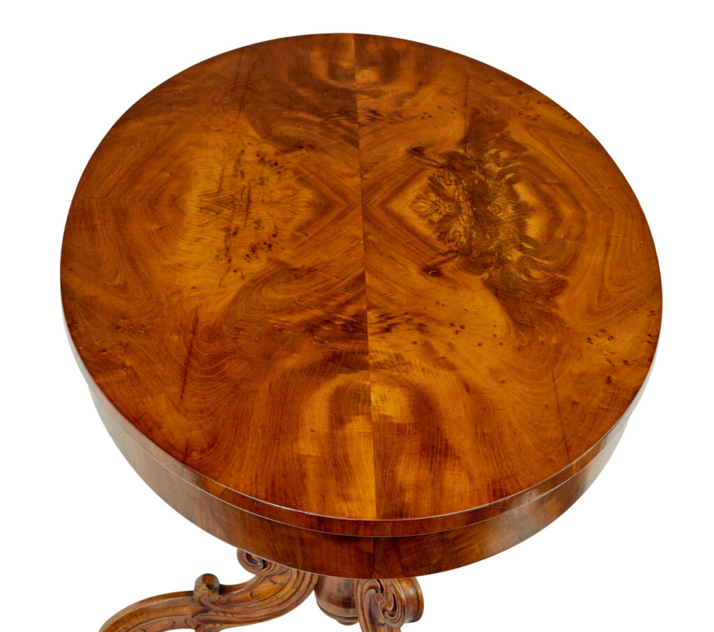 19th Century Oval Hand Carved Side Table — image 4