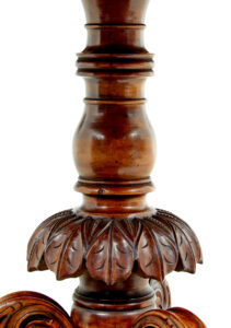 19th Century Oval Hand Carved Side Table — thumbnail 2