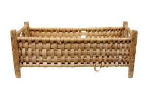 Late 19th Century Hand Woven Swedish Pine Basket — thumbnail 6