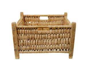 Late 19th Century Hand Woven Swedish Pine Basket — thumbnail 5