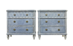 Swedish Pair of 19th Century Gustavian Influenced Chest of Drawers — thumbnail 10
