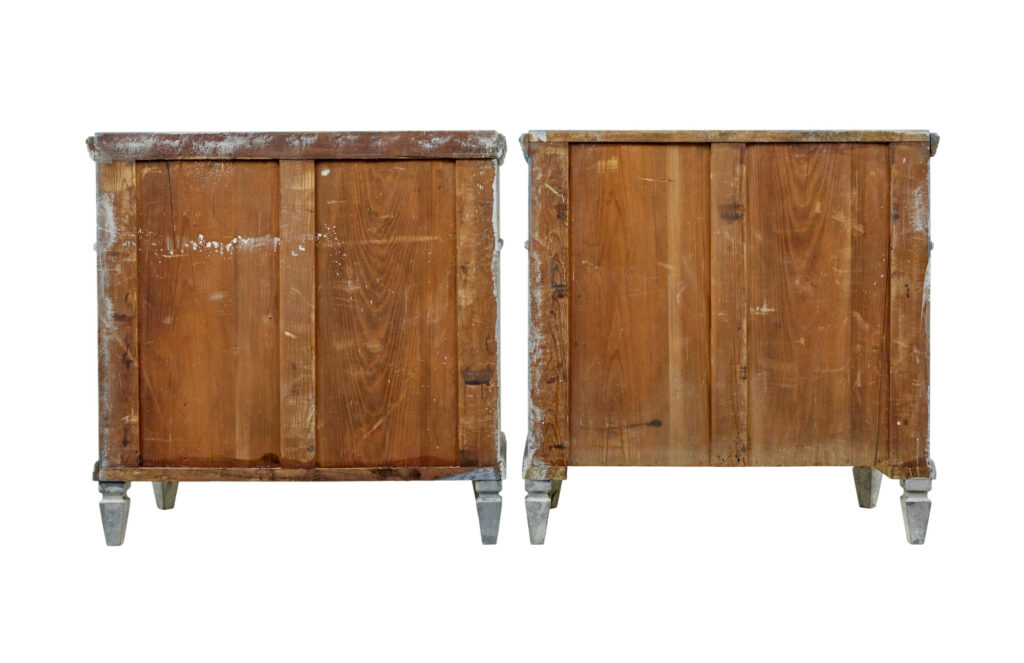 Swedish Pair of 19th Century Gustavian Influenced Chest of Drawers — image 6