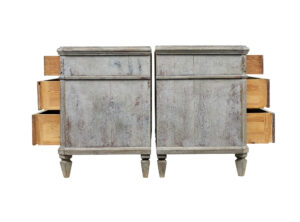 19th Century Pair of Swedish Hand Painted Chest of Drawers — thumbnail 8