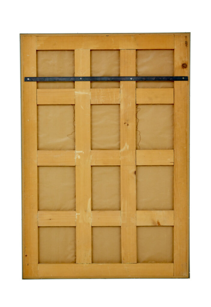 Scandinavian Mid Century Wall Mirror with Grey Frame — image 5