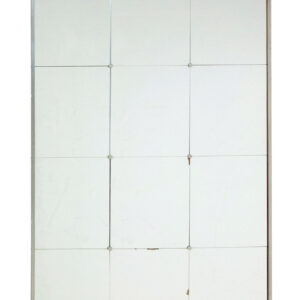 SCANDINAVIAN MID CENTURY WALL MIRROR WITH GREY FRAME