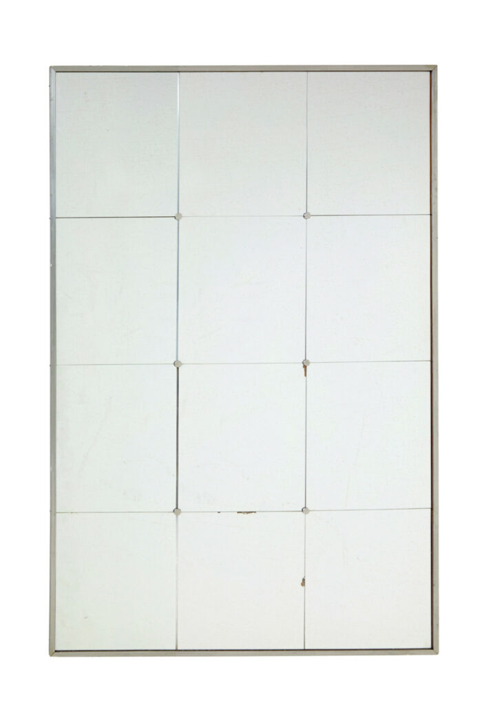Scandinavian Mid Century Wall Mirror with Grey Frame