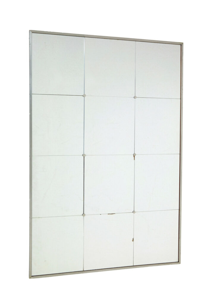 Scandinavian Mid Century Wall Mirror with Grey Frame — image 4