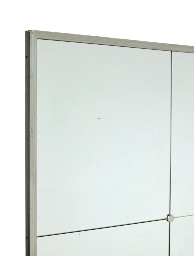 Scandinavian Mid Century Wall Mirror with Grey Frame — image 3