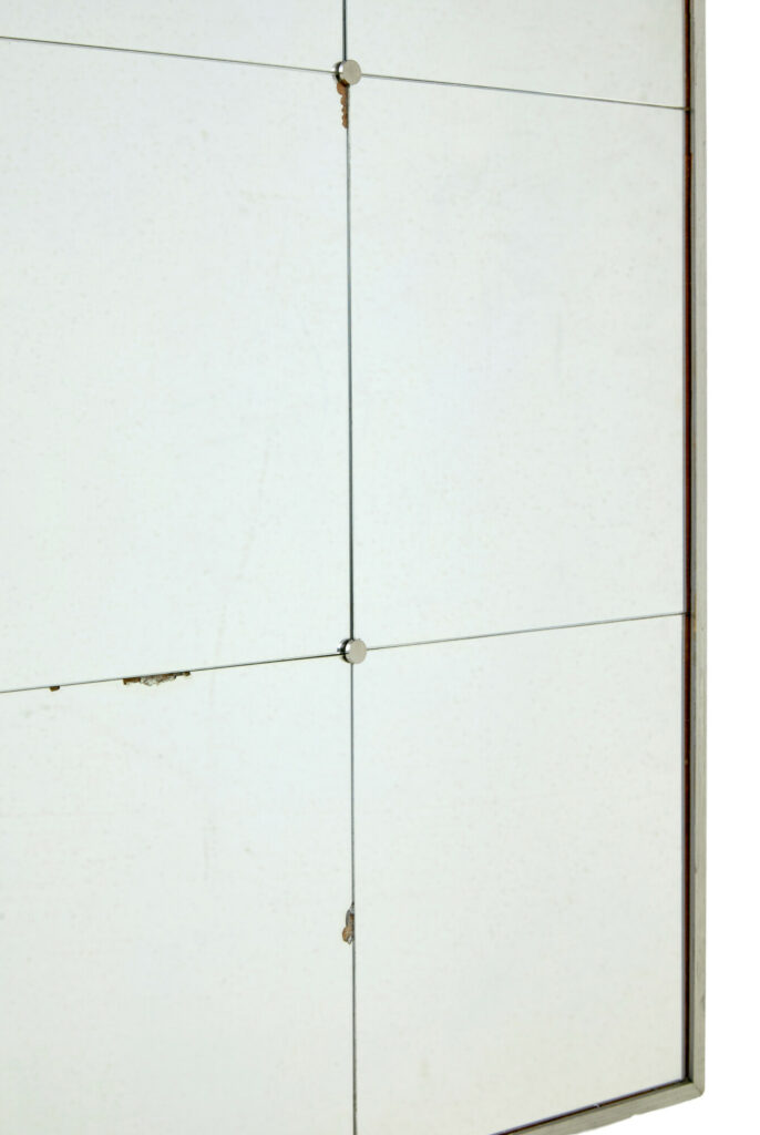 Scandinavian Mid Century Wall Mirror with Grey Frame — image 2