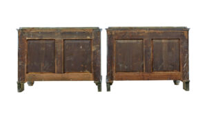 Swedish Pair of 19th Century Painted Serpentine Shaped Chest of Drawers — thumbnail 7