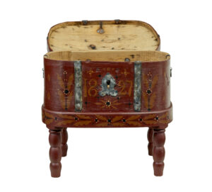 Traditional 19th Century Swedish Shaped Box on Stand — thumbnail 7