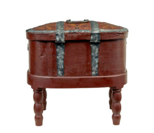 Traditional 19th Century Swedish Shaped Box on Stand — thumbnail 5