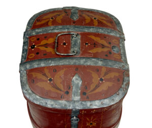 Traditional 19th Century Swedish Shaped Box on Stand — thumbnail 3