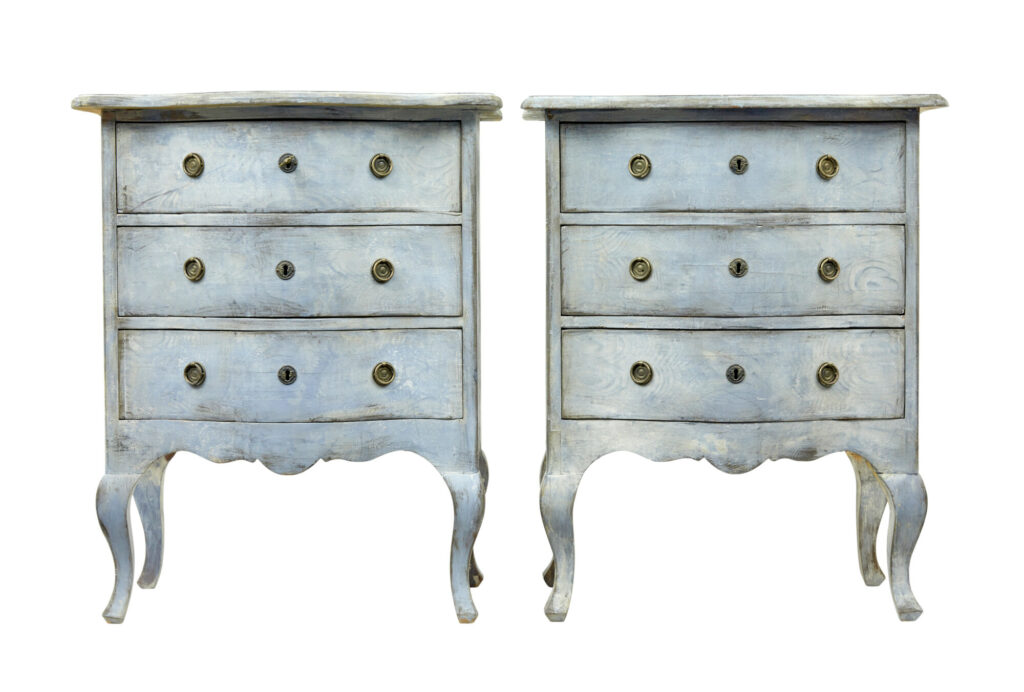 Pair of 19th Century Painted Swedish Commodes