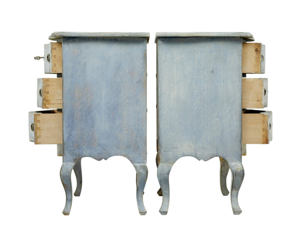 Pair of 19th Century Painted Swedish Commodes — image 4