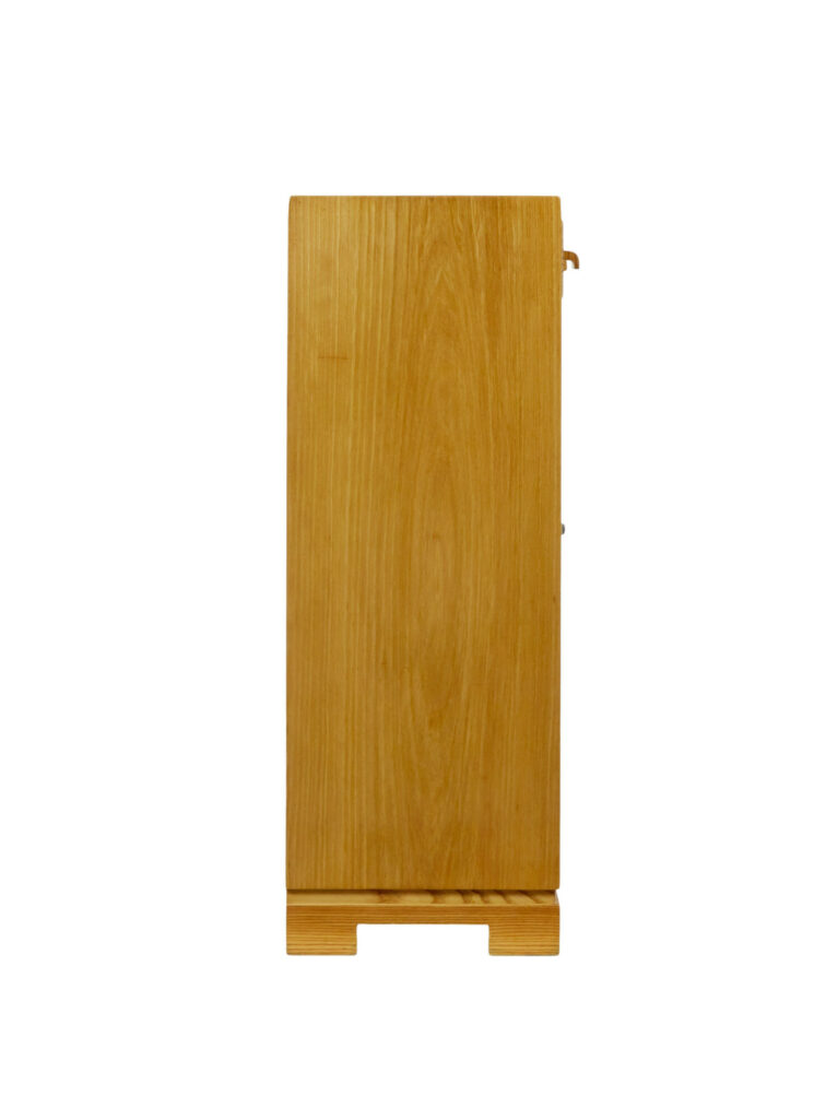 Mid Century Scandinavian Low Open Bookcase in Elm — image 7