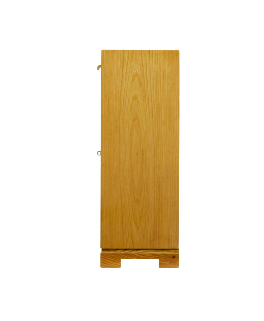 Mid Century Scandinavian Low Open Bookcase in Elm — image 6