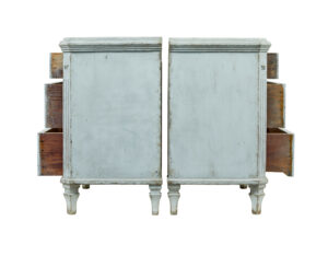 19th Century Pair of Hand Painted Swedish Chest of Drawers — thumbnail 8