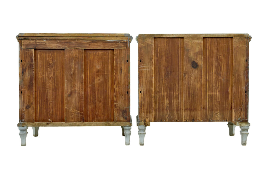 19th Century Pair of Hand Painted Swedish Chest of Drawers — image 6