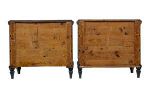Swedish Pair of 19th Century Black Painted Commodes — thumbnail 6