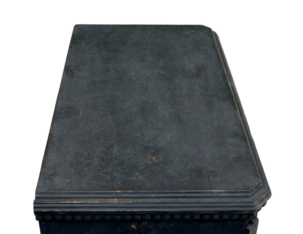 Swedish Pair of 19th Century Black Painted Commodes — image 3