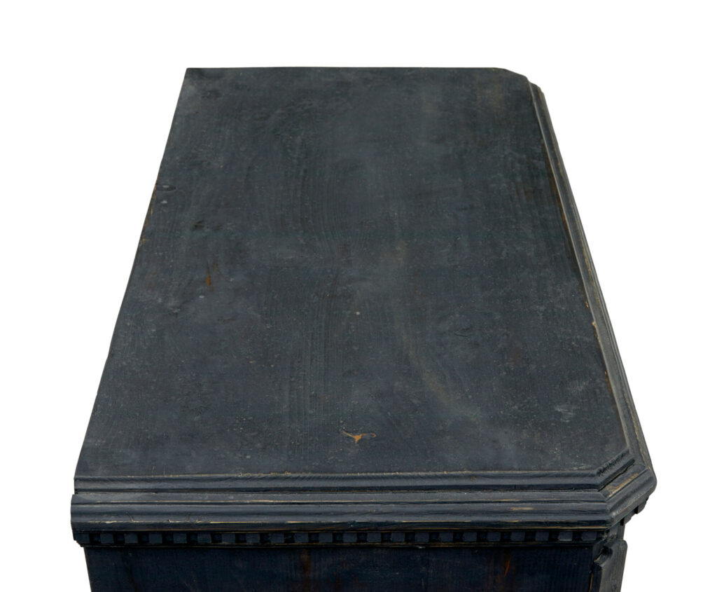 Swedish Pair of 19th Century Black Painted Commodes — image 2