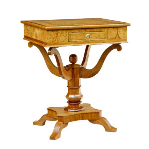 19TH CENTURY SCANDINAVIAN BURR BIRCH AND ELM OCCASIONAL TABLE