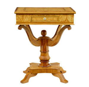 19th Century Scandinavian Burr Birch and Elm Occasional Table — thumbnail 13
