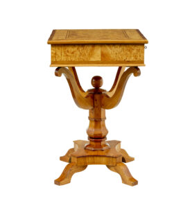 19th Century Scandinavian Burr Birch and Elm Occasional Table — thumbnail 9