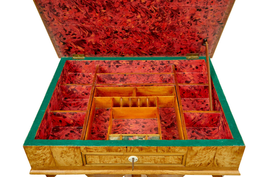 19th Century Scandinavian Burr Birch and Elm Occasional Table — image 7