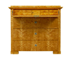 19th Century Swedish Biedermeier Secretaire Chest of Drawers — thumbnail 9