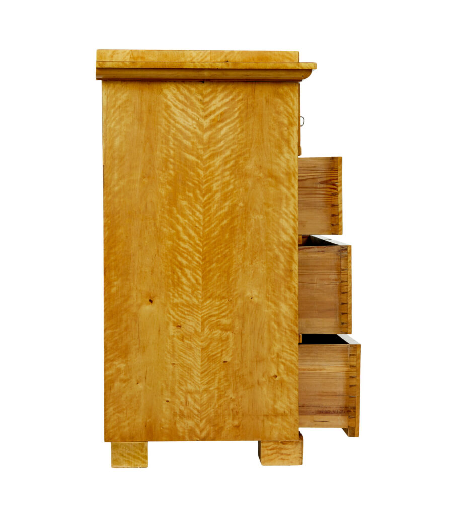 19th Century Swedish Biedermeier Secretaire Chest of Drawers — image 6
