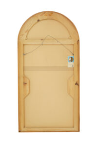 Mid Century Arched and Etched Mirror by Glas & Tra — thumbnail 2