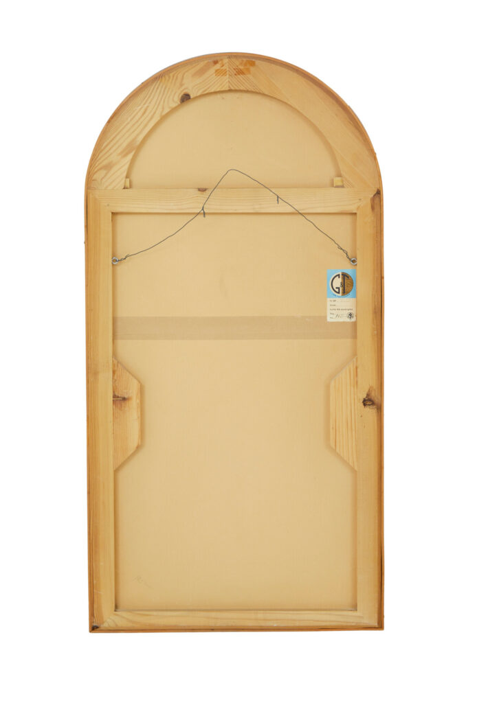 Mid Century Arched and Etched Mirror by Glas & Tra — image 2