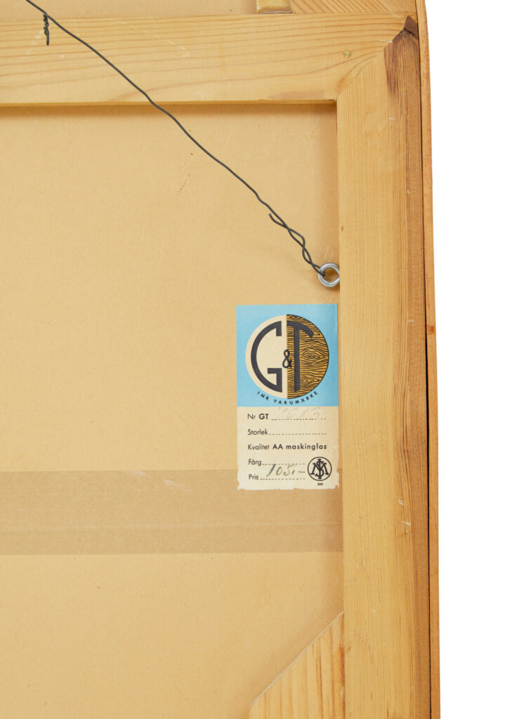 Mid Century Arched and Etched Mirror by Glas & Tra — image 5