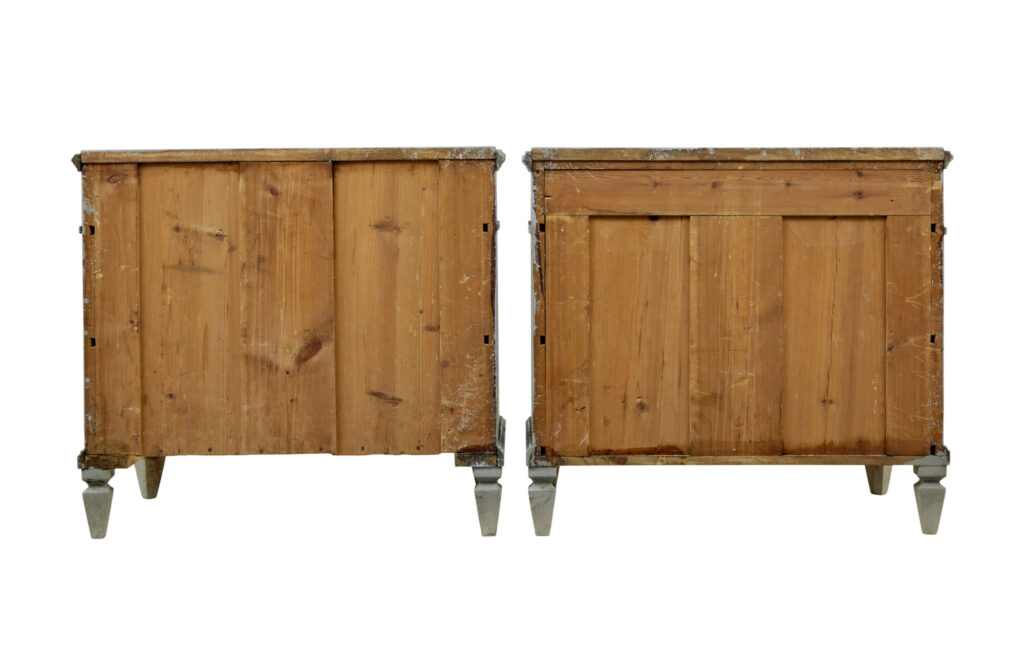Pair of 19th Century Painted Swedish Chest of Drawers — image 8