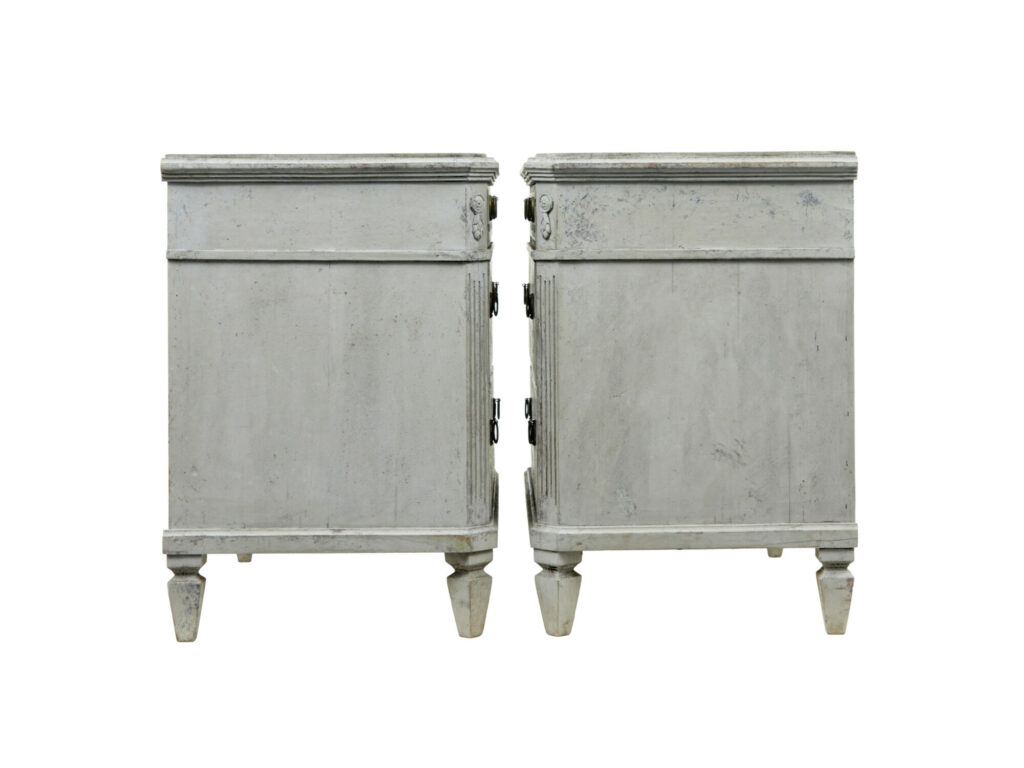 Pair of 19th Century Painted Swedish Chest of Drawers — image 7