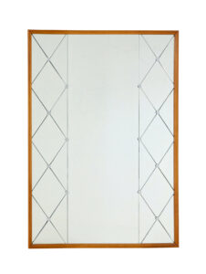LARGE SCANDINAVIAN MID CENTURY SEGMENTED WALL MIRROR