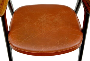 Mid Century Scandinavian Leather Desk Chair — thumbnail 7