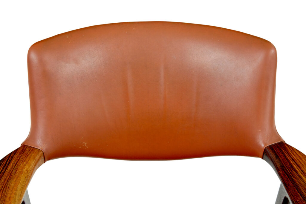 Mid Century Scandinavian Leather Desk Chair — image 6