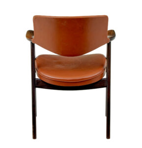 Mid Century Scandinavian Leather Desk Chair — thumbnail 2