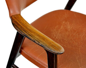 Mid Century Scandinavian Leather Desk Chair — thumbnail 8