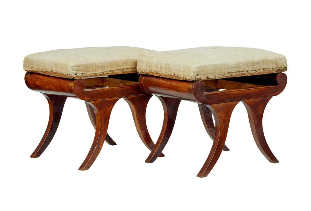 Pair of Mid 19th Century Scandinavian Stools